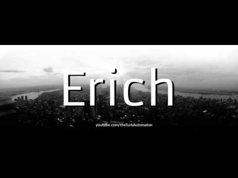 How to pronounce Erich Stauffer in German