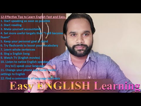 Learn ENGLISH Fast and Easy !!!Must Watch -Effective Steps by Bibhu Prasad [Bangalore-India]