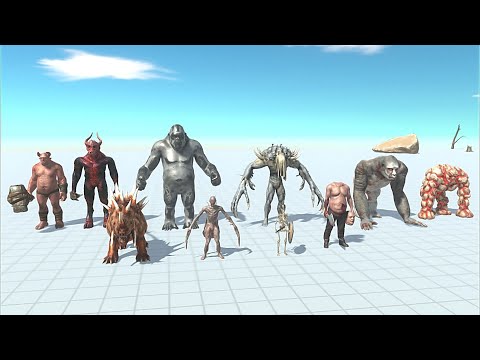 INFERNALS WITH GORO & OLD GORO VS 2X FACTION -Animal Revolt Battle Simulator