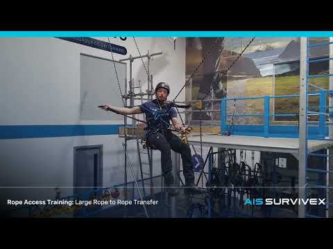 Rope Access Training: How To Complete A Large Rope to Rope Transfer