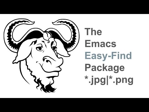 The Emacs Easy-Find Package #filemanagement #types #search