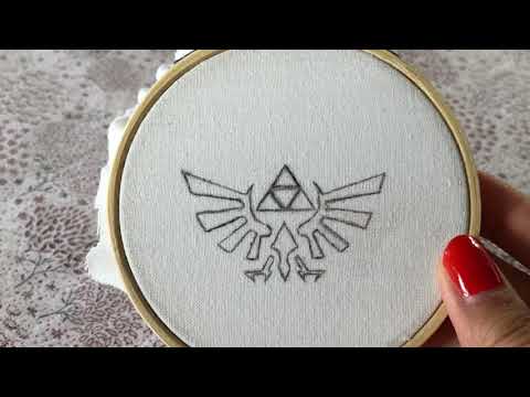 The Legend of Zelda - Triforce Embroidery