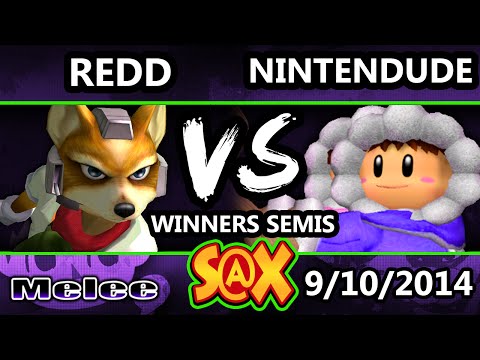 S@X - VGBC | Redd (Fox) Vs. Apex | Nintendude (Ice Climbers) SSBM Winners Semis - Melee