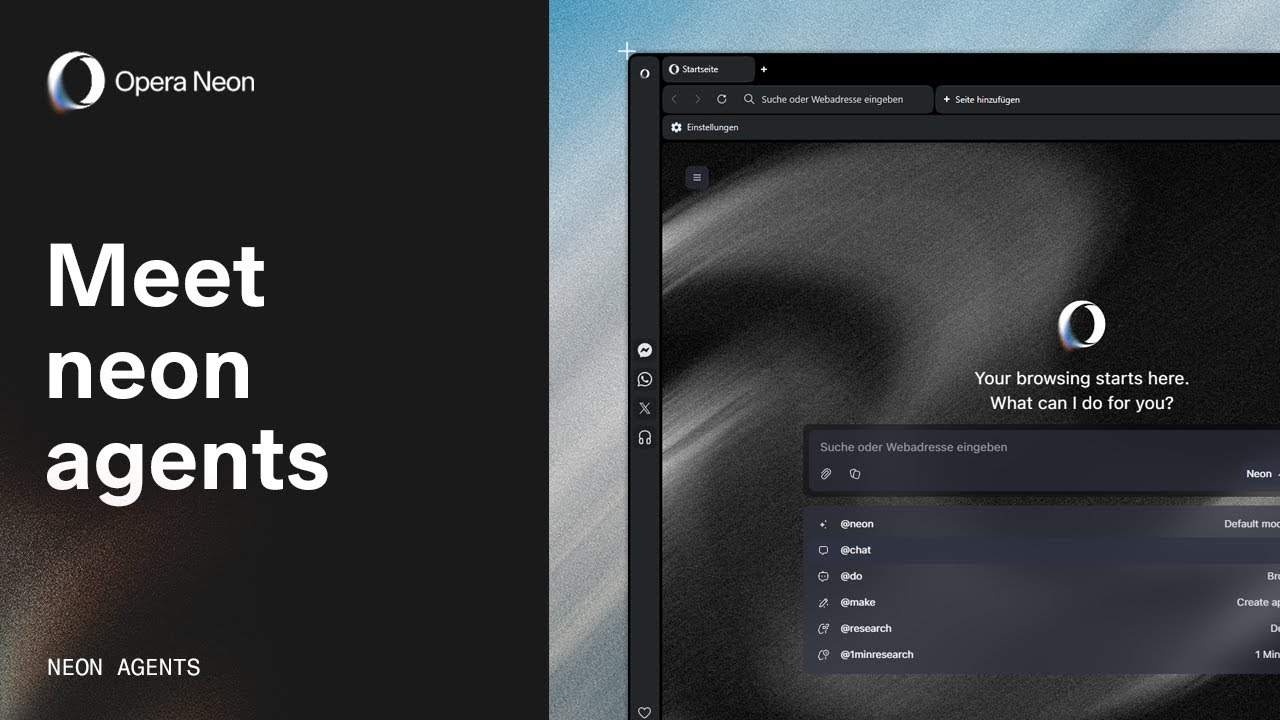 Get started with Chat, Do, Make & ODRA in Opera Neon - YouTube