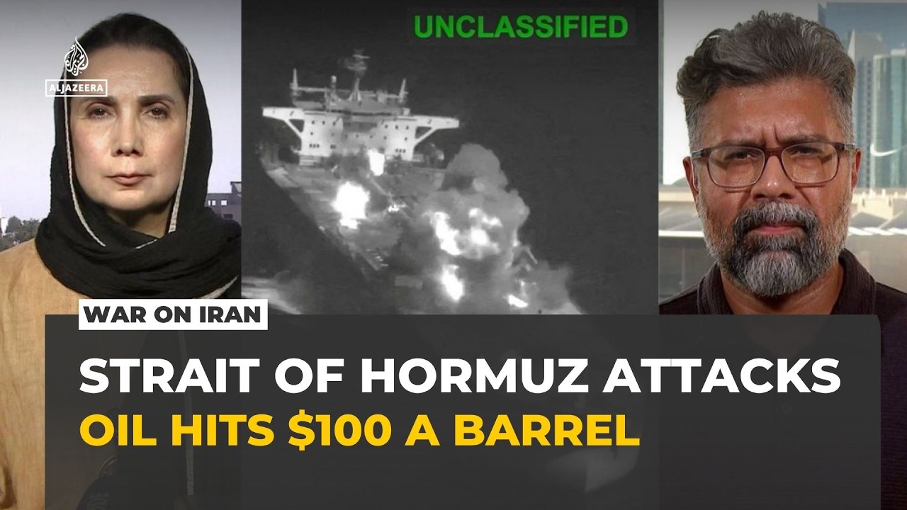 Oil tops $100 a barrel as US-Iran attacks threaten shipping through Strait of Hormuz