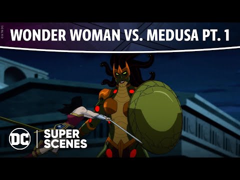 Thumbnail of the video: DC Super Scenes: Wonder Woman vs. Medusa Pt. 1