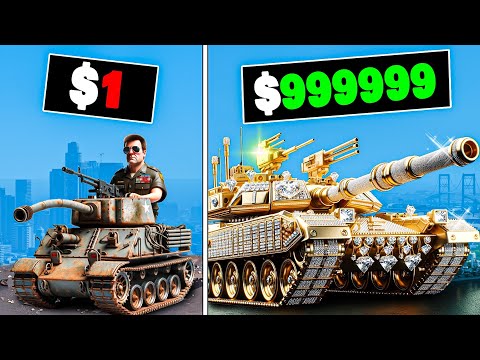 $1 to $1,000,000 Army Tank in GTA 5