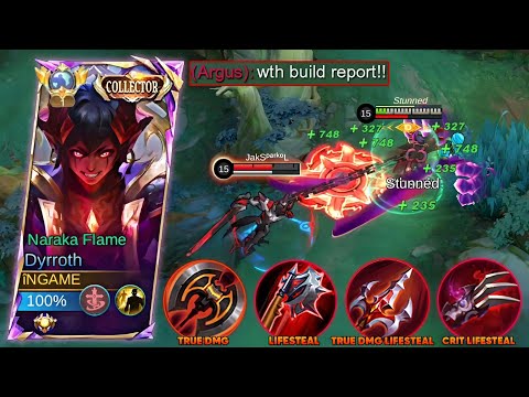 NEW OP DYRROTH RED LIFESTEAL TRUE DAMAGE BUILD THAT CAN DESTROY EVERYTHING!..🤫
