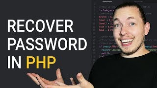 How To Create A Forgotten Password System In PHP | Password Recovery By Email In PHP | PHP Tutorial