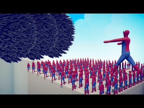 CAN 100x SPIDER MAN + GIANT CROSS THE BRIDGE? - TABS | Totally Accurate Battle Simulator 2023