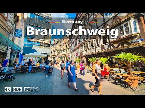 Braunschweig, Germany 🇩🇪 Vibrant City Walking Tour ☀️ 4K 60fps HDR | A Sunny Day Walk, 2023