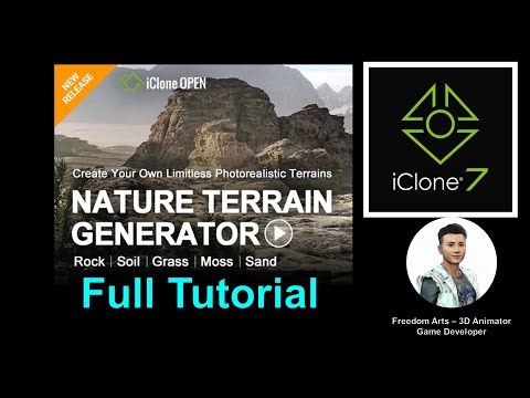 Nature Terrain Generator Full Tutorial - iClone 7.9 Tutorial