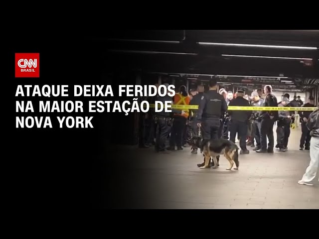 Ataque com faca deixa três feridos na maior estação de metrô de Nova York | AGORA CNN
