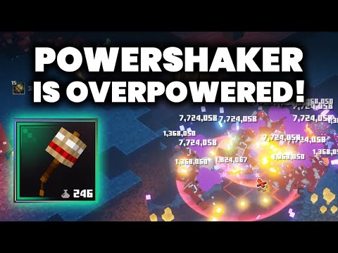 POWERSHAKER 30,000,000 CC DAMAGE! - Most OP Artifact in Minecraft Dungeons