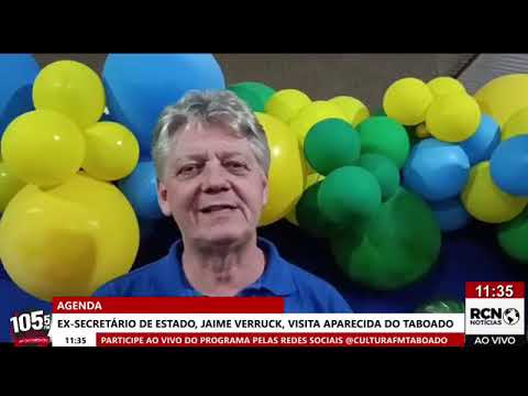 JAIME VERRUCK, CANDIDATO A DEPUTADO FEDERAL, CUMPRE AGENDA EM APARECIDA DO TABOADO