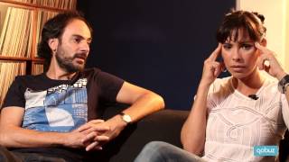 Mathilda May et Nicolas Montazaud dans Open Space : interview vidéo Qobuz
