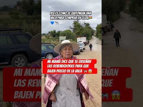 EN CLIZA LAS VACAS SON CARAS SI COMRPAS DE REVENDEDORAS😱 #humor #bolivia  #parati #cochabamba