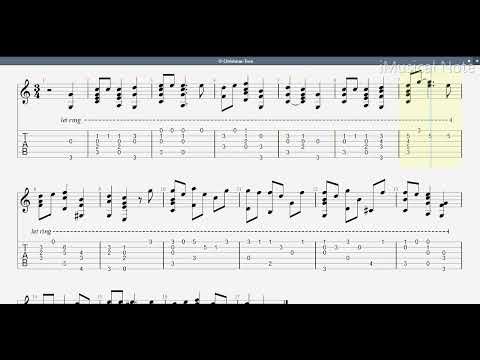 Guitar TAB - O Christmas Tree  | Tutorial Sheet Lesson #imn
