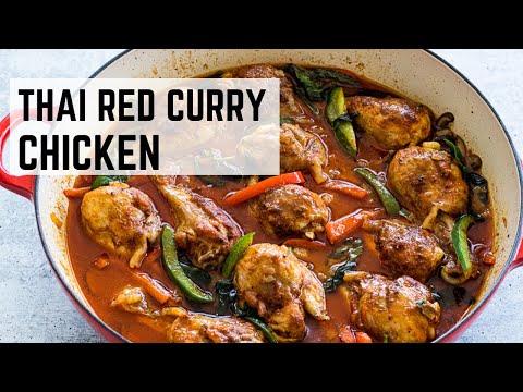 Thai Red Curry Chicken | Well and Tasty