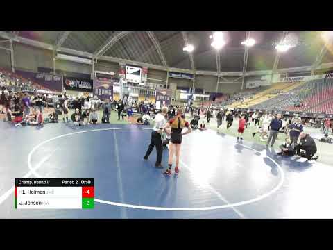 114 Lbs Champ. Round 1 - Ladd Holman, Juab Wrestling Club Vs Jayse Jensen, Iowa 71db