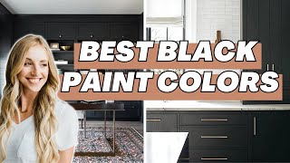 BEST BLACK PAINT COLORS for interiors & exteriors | Top 6 Black Paint Colors for 2025