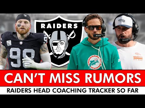 CAN’T MISS Raiders Rumors + Raiders Head Coaching Tracker