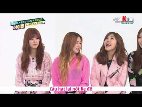 [Vietsub] A Pink @ 140409 Weekly Idol {A Pink Team} [360kpop]