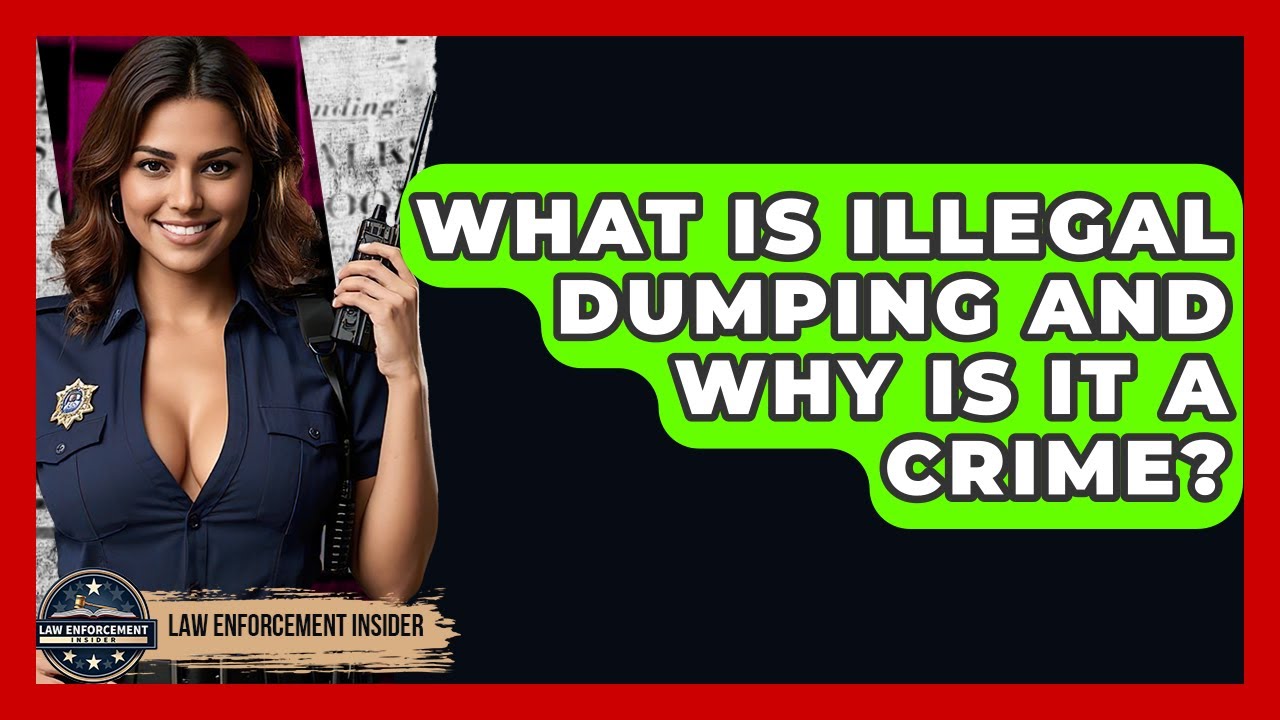 What Is Illegal Dumping And Why Is It A Crime? - Law Enforcement Insider