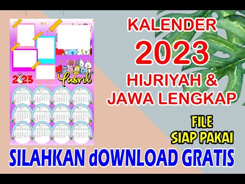 Kalender Dinding 2023 (GRATIS FILE)