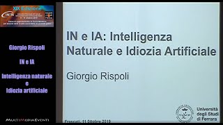 IN e IA: Intelligenza naturale e idiozia artificiale