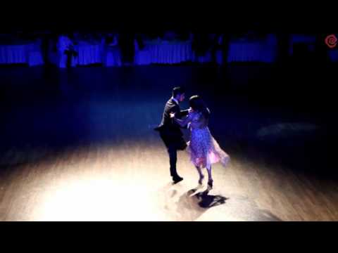  Sebastian Jimenez  and  Maria Ines Bogado  are  dancing  at  White Nights tango festival  in  2015