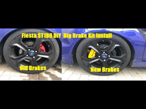 Fiesta ST180 DiY Big Brake Kit install