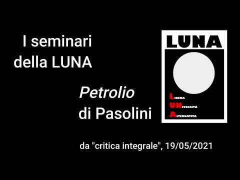 Seminario su Petrolio di Pasolini