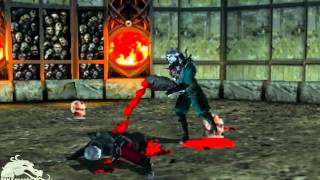 [HD] Mortal Kombat 4 Arcade - Quan Chi Fatality (Leg Rip)