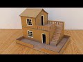 Beautiful Cardboard House How To Make Cardboard House DIY Miniature Cardboard House