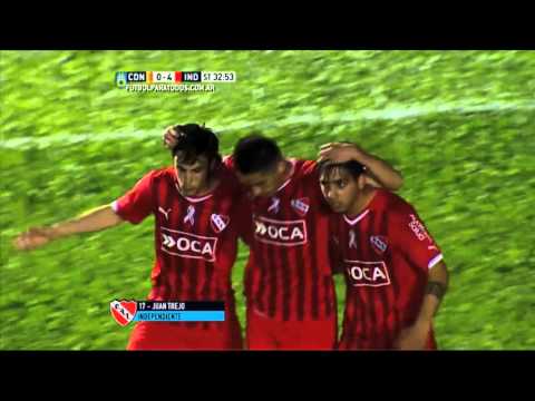 Gol de Trejo. Crucero 0 - Independiente 4. Fecha 28. Primera División 2015. FPT
