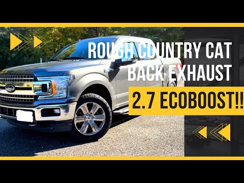 Rough Country performance dual exhaust ~ Ford 2.7 ecoboost cat back
