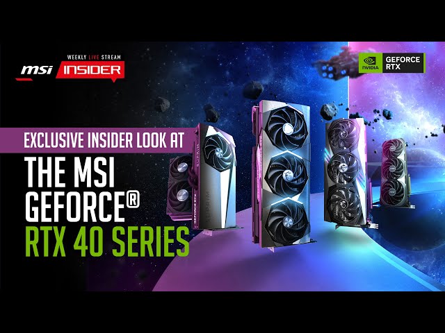 Video teaser for Exclusive Insider look at the MSI RTX 40 series graphics cards!