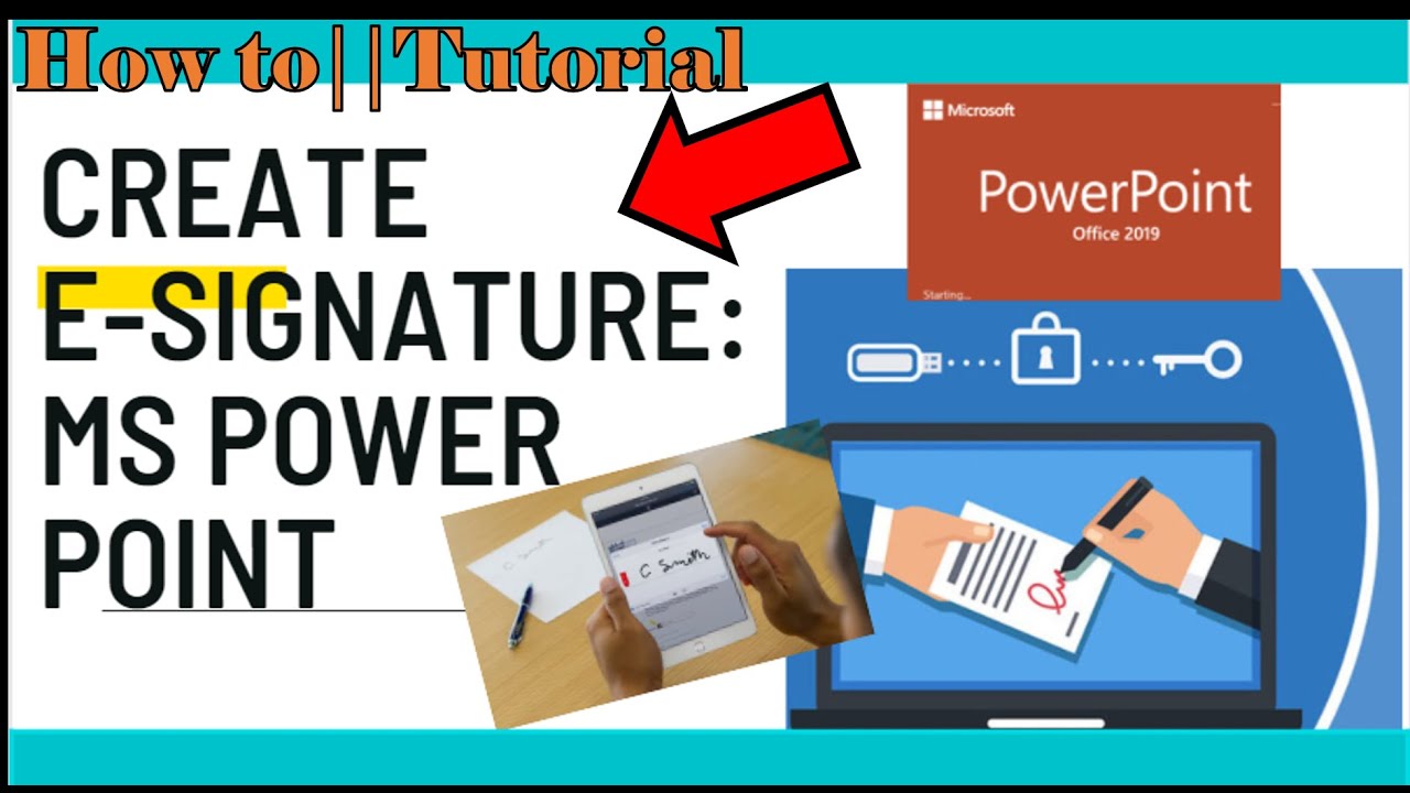 CREATE E-SIGNATURE USING MS POWERPOINT || EASY TUTORIAL