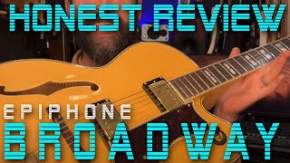 Video thumbnail for Honest Review - Epiphone Broadway - First look and review by Ramona Music Center
