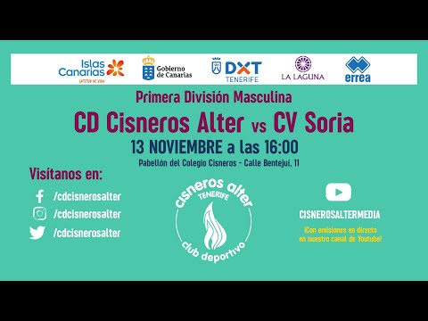 2021-11-13 PRIMERA DIVISION MAS: Cisneros Alter Voleibol - CV Soria