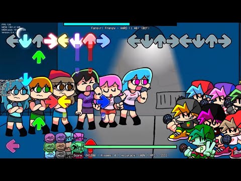 6 SKY vs 6 BF - Friday Night Funkin' | Fangirl Frenzy Mod | 8 Keys Mod |