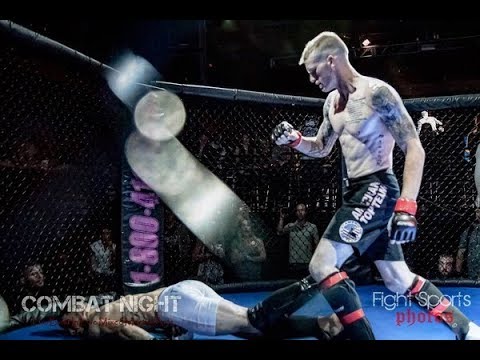 BIG KO! Dylan Mason Vs Kyle Blair - Combat Night 74 - 4/29/2017