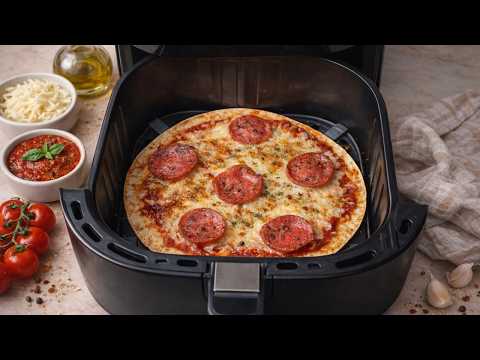 How to Make Tortilla Pizza in the Air Fryer - Super Crispy