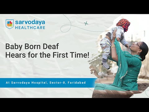 Baby Born Deaf Hears for the First Time!