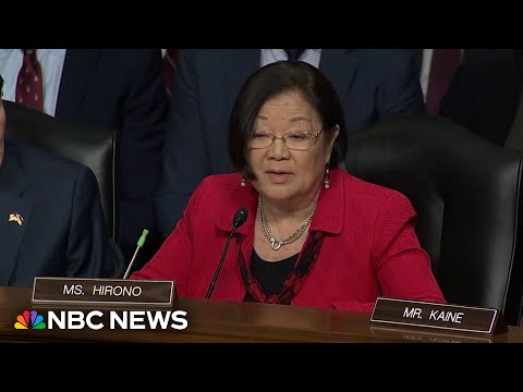 Hirono questions Hegseth on sexual assault, Greenland and past comments
