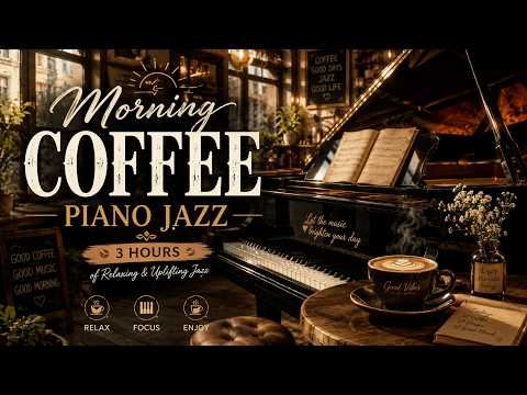 🎹 MORNING JAZZ MUSIC FOR POSITIVE ENERGY 🎹 MUSIC FOR PARTIES 🎹 4 HOUR SMOOTH CHEERFUL CAFE MUSIC