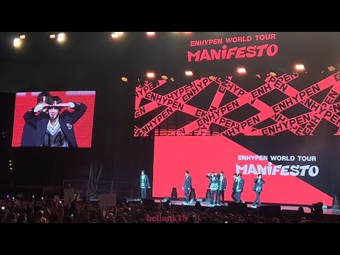221006(Ment 4:singing 'Polaroid ❤️ & Eye contact ENGENEs) Enhypen Dallas-Fort Worth ‘Manifesto Tour’