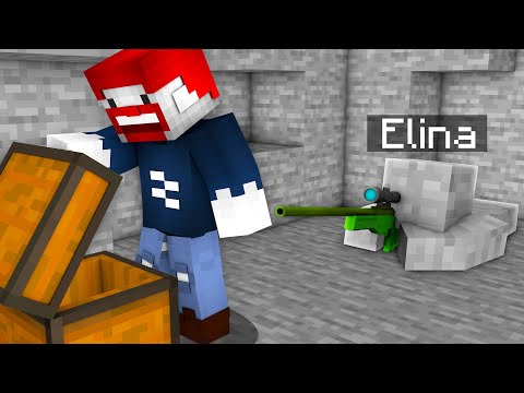BENX NOOB vs. ELINA SNIPER! - Minecraft