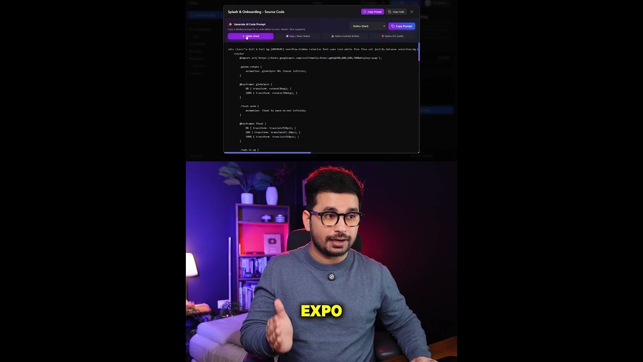 This AI Makes App Design So Easy - AI App UI Designer for iOS & Android, Expo, Flutter, React Native